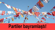 Siyasi partiler bayramlaştı
