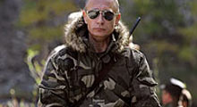 Putin şimdi de leopar avına çıktı
