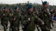 Kazak askerlerine Türk eğitimi