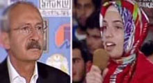 Başörtülü kızdan Kılıçdaroğlu'na ilginç çıkış