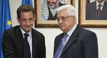 Sarkozy, Mahmud Abbas ile görüştü