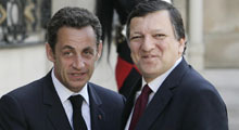 Barroso ile Sarkozy birbirine girdi!