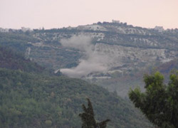 Bir top mermisi daha düştü!