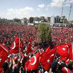 Darbelere karşı demokrasi mitingi