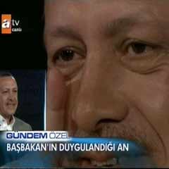 Erdoğan'ın duygulandığı an