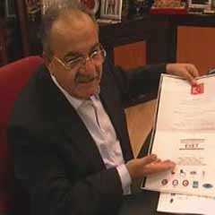 Uslu referandum afişi için ifade verdi