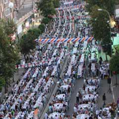Başkentte rekor iftar sofrası