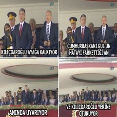 Kılıçdaroğlu kalktı, Gül oturttu