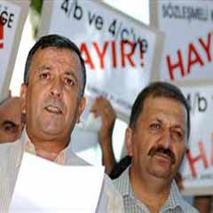 Masadan kalkan KESK protestolara başladı
