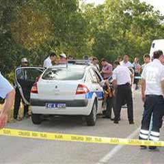 Şehit polis için tören düzenlendi