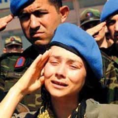 Şehit slogansız duayla uğurlandı