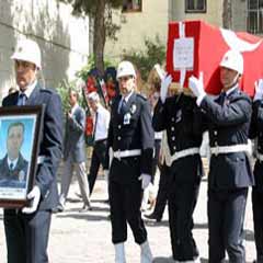 Şehit polis memleketine gönderildi