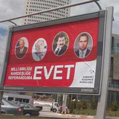 Ankara’da korsan 'Evet' kampanyası