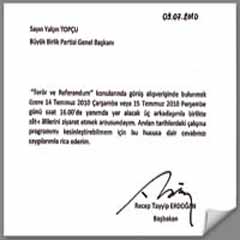 Liderlerden randevuya olumlu cevap