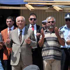 CHP'li başkan cami temeli attı