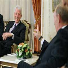 Putin lafı çaktı o ise güldü