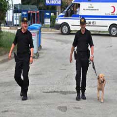 Çilek tribünlerde bomba aradı