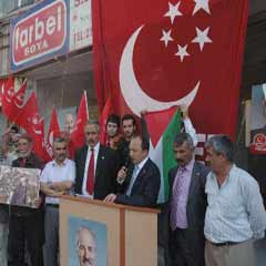 Kırşehir'de İsrail protestosu