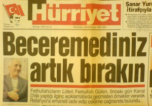 Hocaefendi'nin Erbakan pişmanlığı