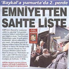 Emniyet ulaşmayan belge Milliyet'e ulaştı!