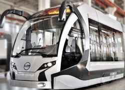İlk yerli tramvayımız arenada
