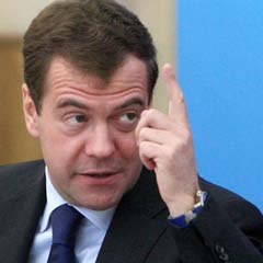 Medvedev'den vekillere fırça