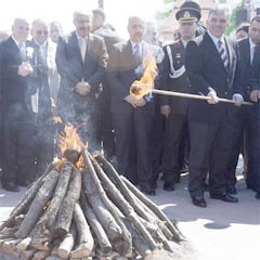 Cumhurbaşkanı Gül Nevruz ateşini yaktı