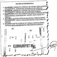 Cemevinin üzerine çarpı atmışlar!