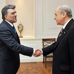 Gül-Bahçeli görüşmesi sona erdi