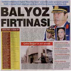 'Balyoz' fırtınası manşetlerde-FOTO