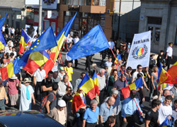 Moldova'da "Romanya ile birleşelim" gösterisi