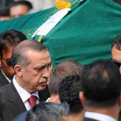 Erdoğan cenaze namazına katıldı