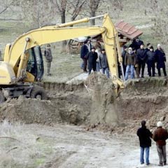 Beyşehir'de 'cephane' kazısı