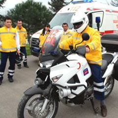 Motosiklet ambulanslar en fazla İzmir'de kullanılıyor