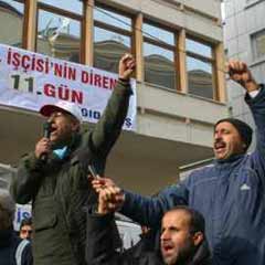 TEKEL işçilerini protesto ettiler!