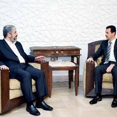 Esad, Halid Meşal'i kabul etti