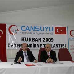 Cansuyu, Kurban’da emanetleri ulaştırdı