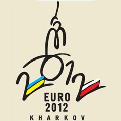 UEFA-2012 logosu Kiev'de görücüye çıktı