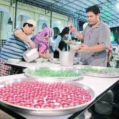 Tayland'da bayram, kurban kesimi bitince başlıyor