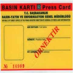59 gazeteciye sürekli basın kartı