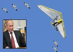 Putin turnalarla birlikte "umuda" uçtu