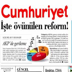 Bu anketi Cumhuriyet yayınladı...