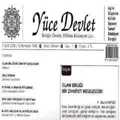 Yüce Devlet dergisinin ikinci dönem yayını başladı