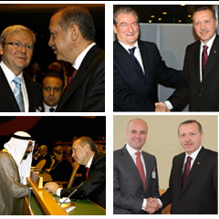 Erdoğan, ikili temaslarda bulundu