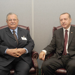 Erdoğan, Talabani ile görüştü