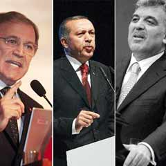 Gül, Şahin ve Erdoğan İstanbul'a geldi