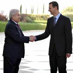 Beşşar Esad, Rum lider Hristofyas'la bir araya geldi
