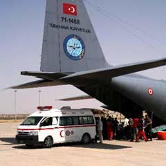 Musul'dan 38 yaralı Ankara'ya getirildi