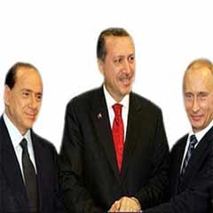 Erdoğan, Putin ve Berlusconi bir arada