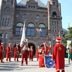 Ontario Parlamentosu Mehter Takımı'nı dinledi